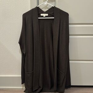 LOVESTITCH GRAY CARDIGAN | LARGE